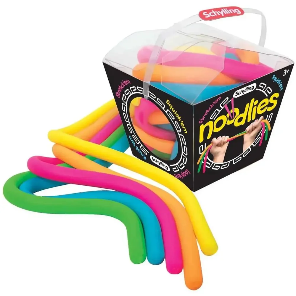 Authentic Schylling Needoh Noodlies 5-Pack Squishy Sensory Fidget New RARE 2019!